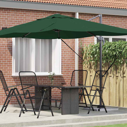 Umbrella Green 351 x 250 x 260 cm Polyester and Aluminium