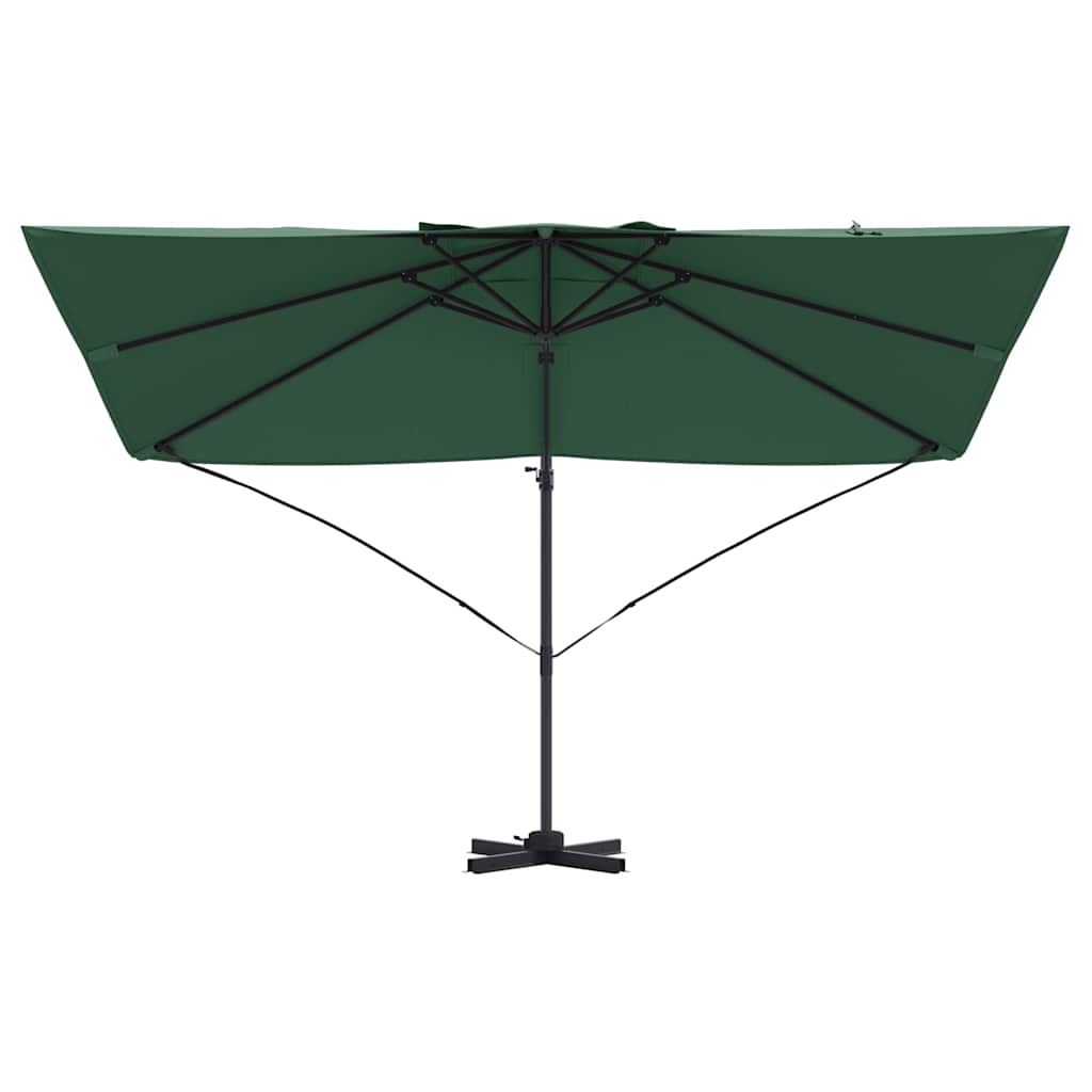 Umbrella Green 351 x 250 x 260 cm Polyester and Aluminium