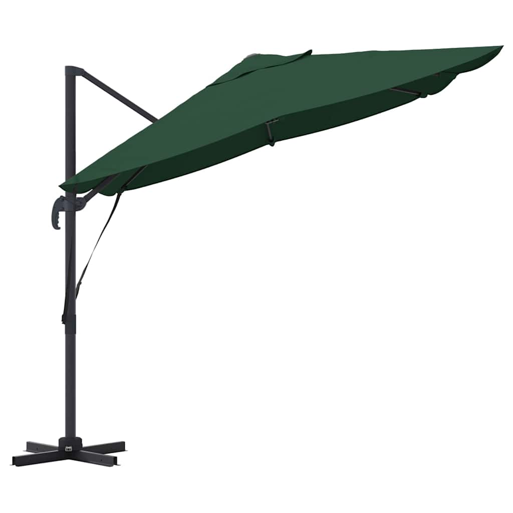 Umbrella Green 351 x 250 x 260 cm Polyester and Aluminium