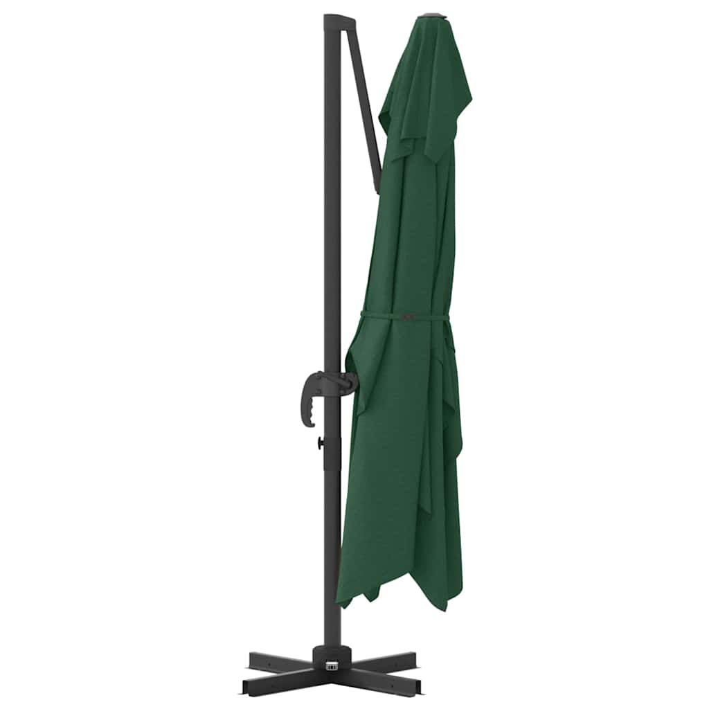 Umbrella Green 351 x 250 x 260 cm Polyester and Aluminium