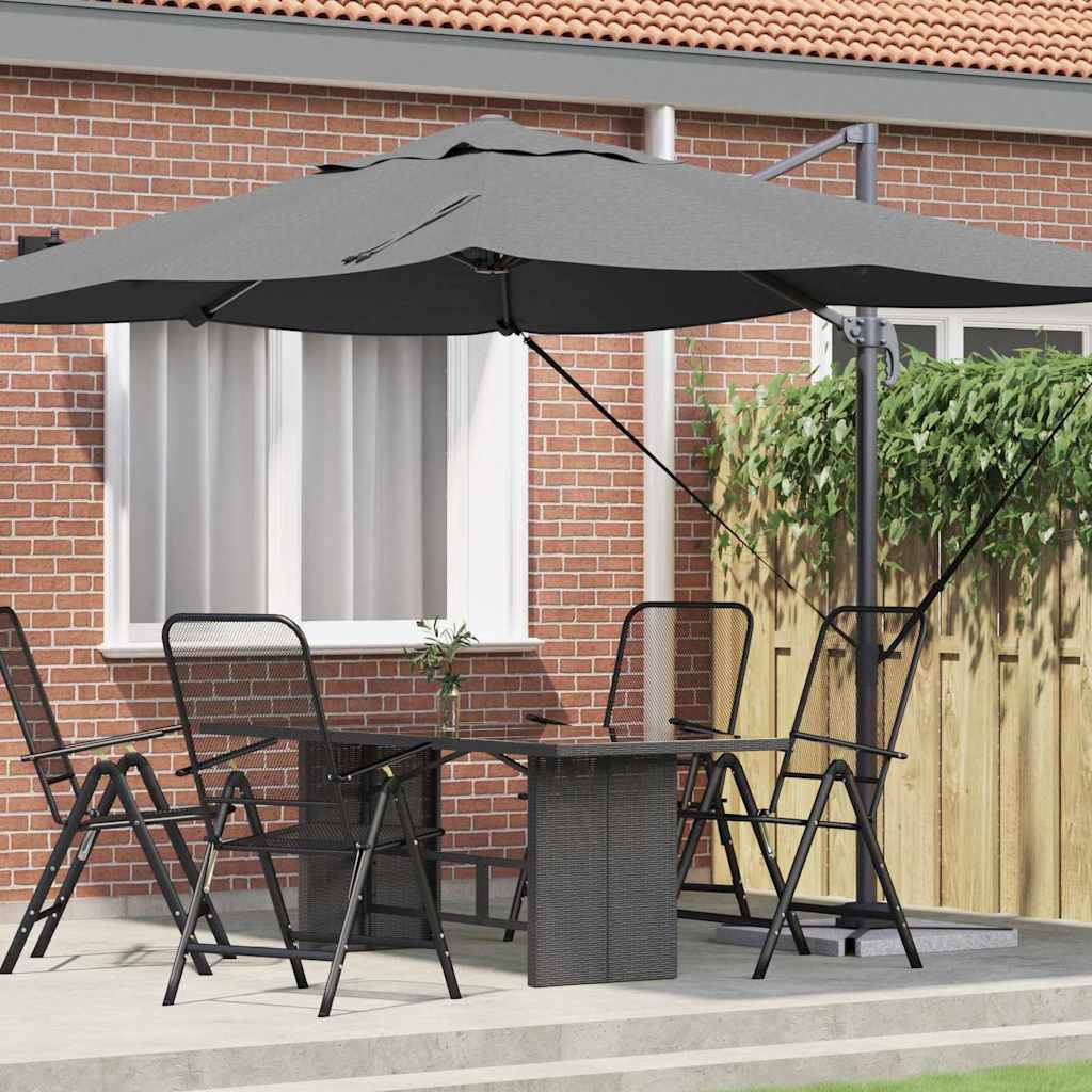 Umbrella Anthracite 351 x 250 x 260 cm Polyester and Aluminium