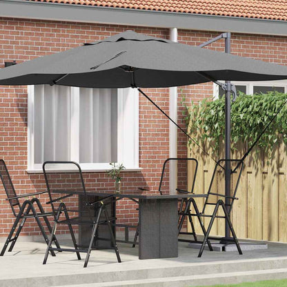 Umbrella Anthracite 351 x 250 x 260 cm Polyester and Aluminium