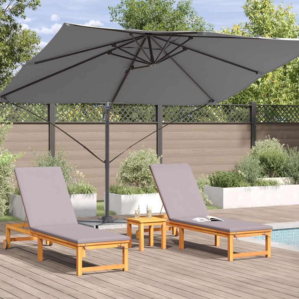 Umbrella Anthracite 351 x 250 x 260 cm Polyester and Aluminium
