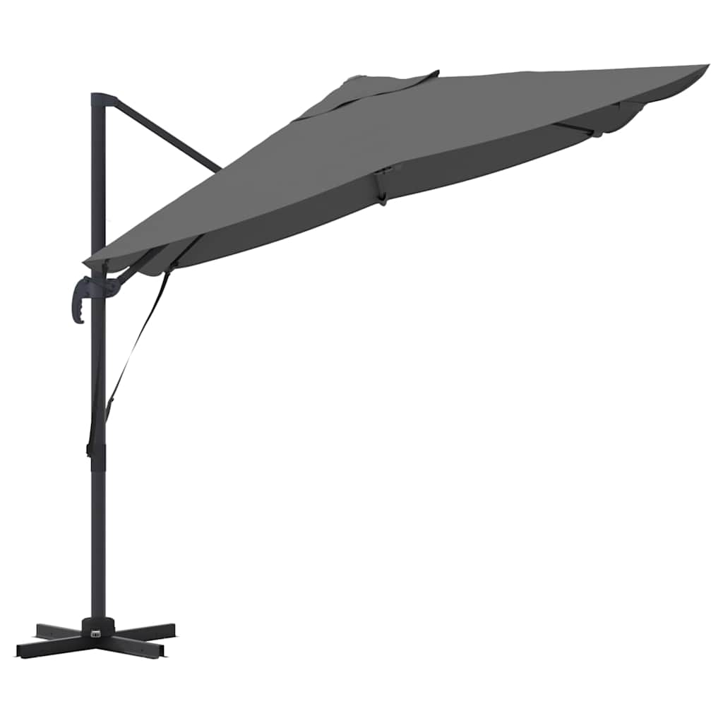 Umbrella Anthracite 351 x 250 x 260 cm Polyester and Aluminium