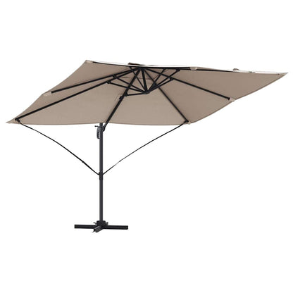 Umbrella Taupe 351 x 250 x 260 cm Polyester and Aluminium