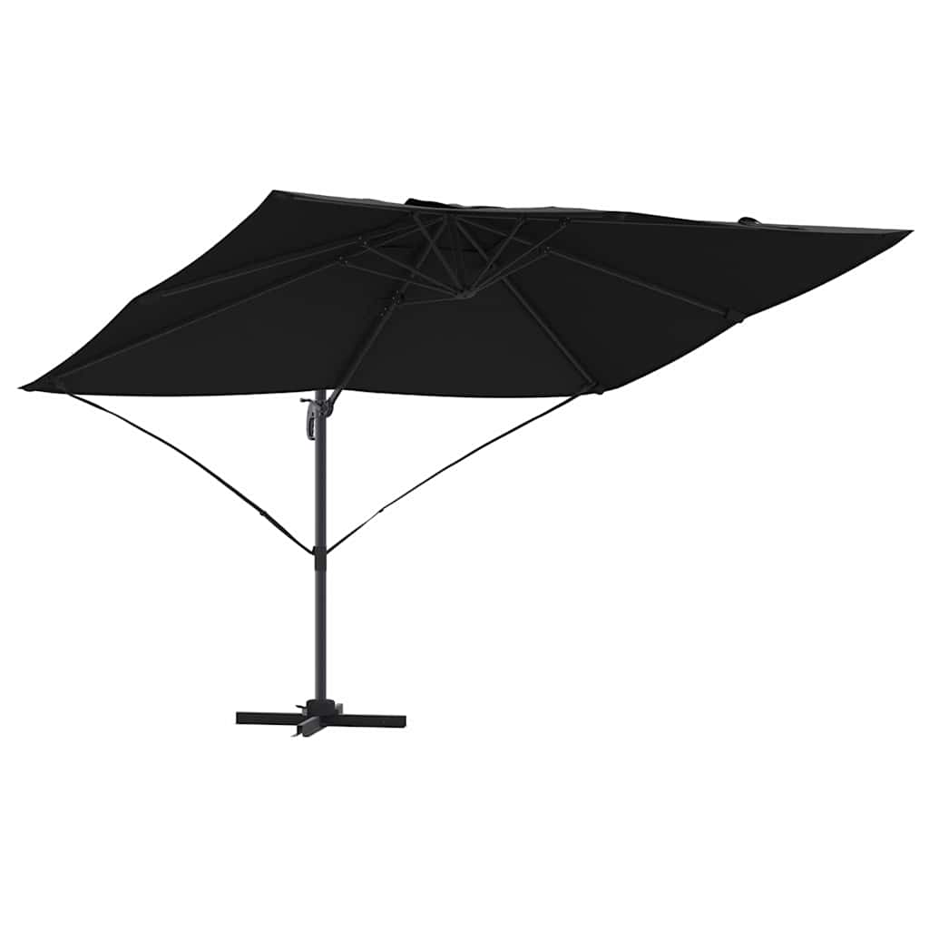 Umbrella Black 351 x 250 x 260 cm Polyester and Aluminium