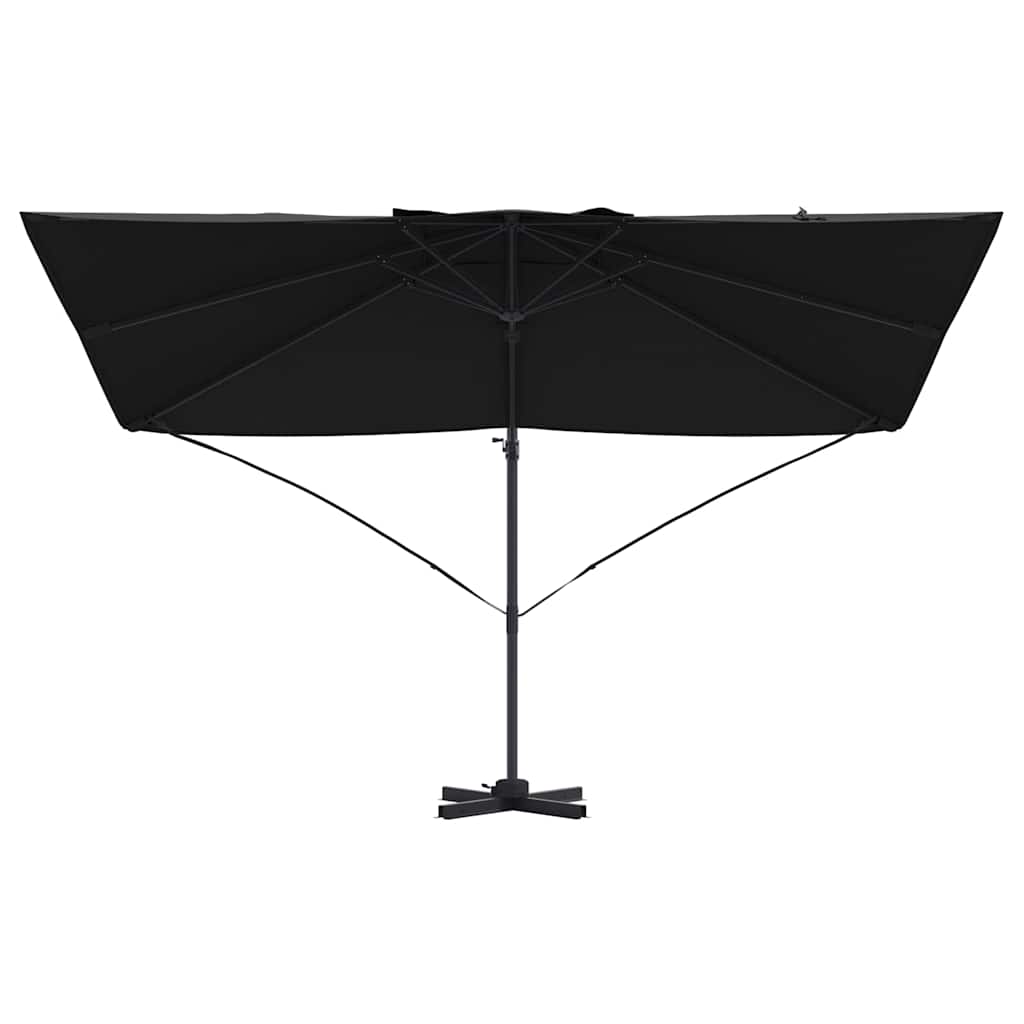 Umbrella Black 351 x 250 x 260 cm Polyester and Aluminium