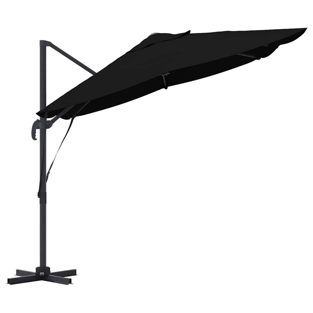 Umbrella Black 351 x 250 x 260 cm Polyester and Aluminium
