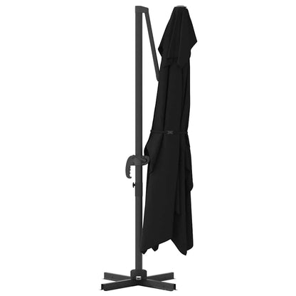 Umbrella Black 351 x 250 x 260 cm Polyester and Aluminium