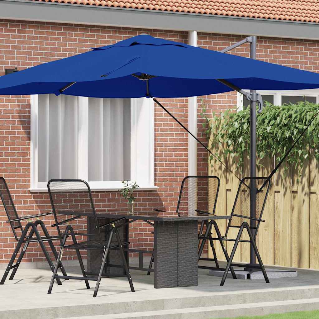 Umbrella Azurblau 351 x 250 x 260 cm Polyester and Aluminium