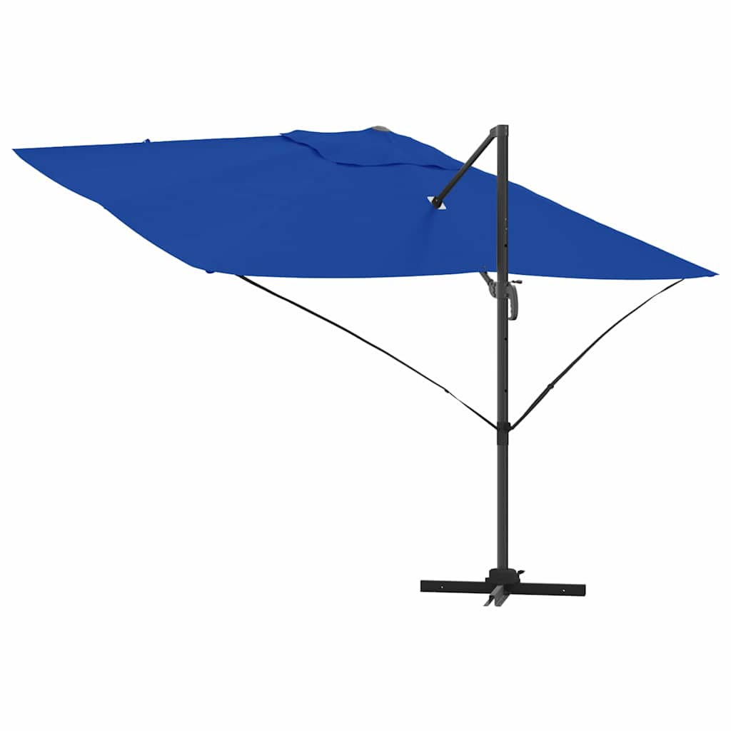 Umbrella Azurblau 351 x 250 x 260 cm Polyester and Aluminium