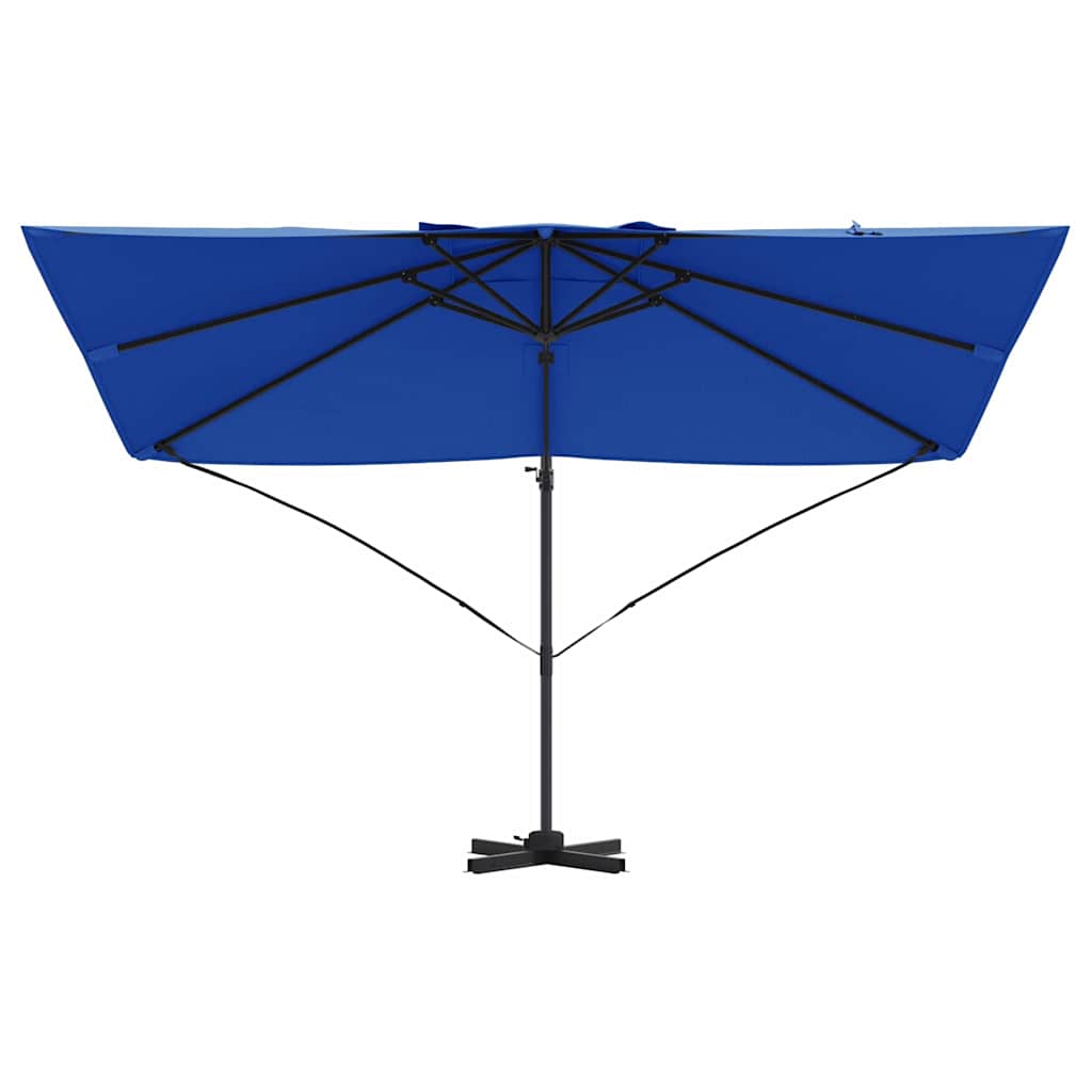 Umbrella Azurblau 351 x 250 x 260 cm Polyester and Aluminium