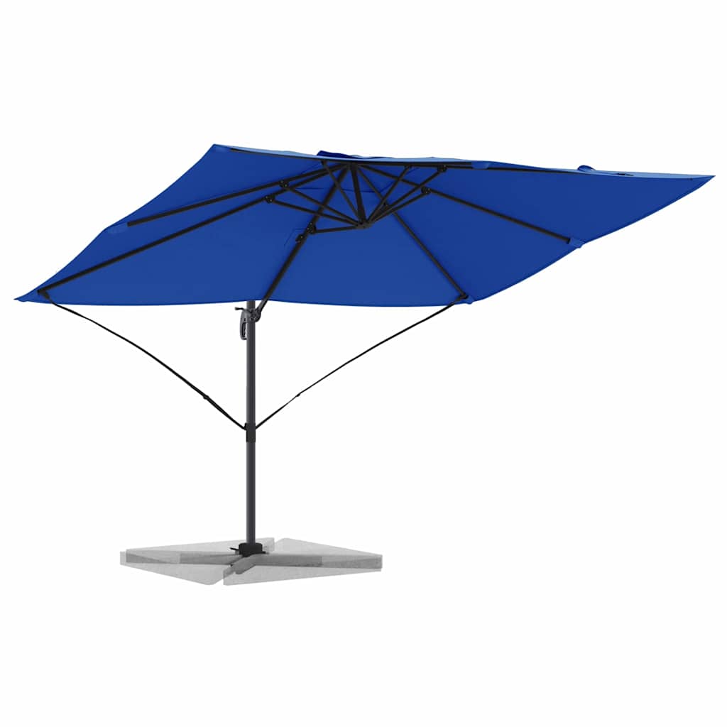 Umbrella Azurblau 351 x 250 x 260 cm Polyester and Aluminium