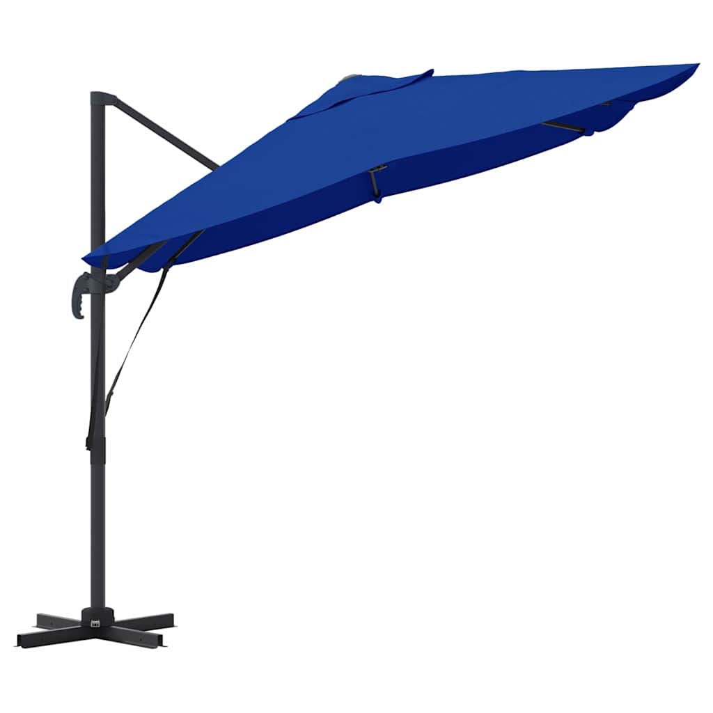 Umbrella Azurblau 351 x 250 x 260 cm Polyester and Aluminium