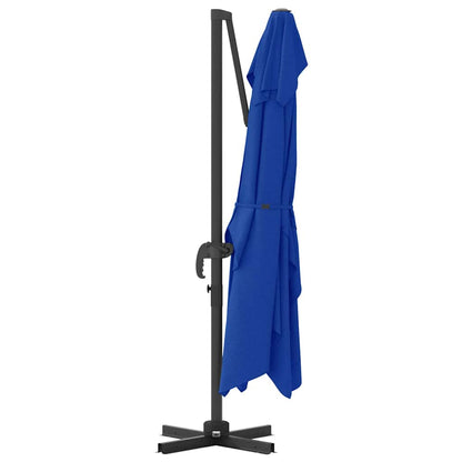 Umbrella Azurblau 351 x 250 x 260 cm Polyester and Aluminium