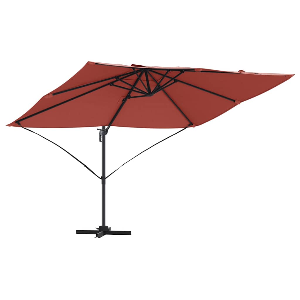 Umbrella Terracotta 351 x 250 x 260 cm Polyester and Aluminium