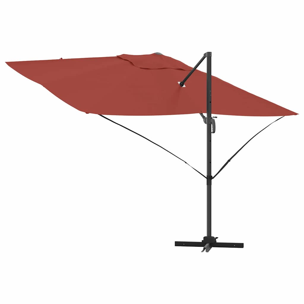 Umbrella Terracotta 351 x 250 x 260 cm Polyester and Aluminium