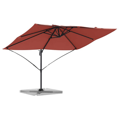 Umbrella Terracotta 351 x 250 x 260 cm Polyester and Aluminium