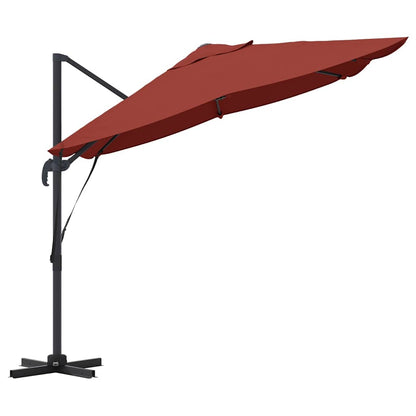 Umbrella Terracotta 351 x 250 x 260 cm Polyester and Aluminium