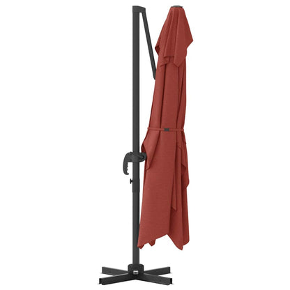 Umbrella Terracotta 351 x 250 x 260 cm Polyester and Aluminium