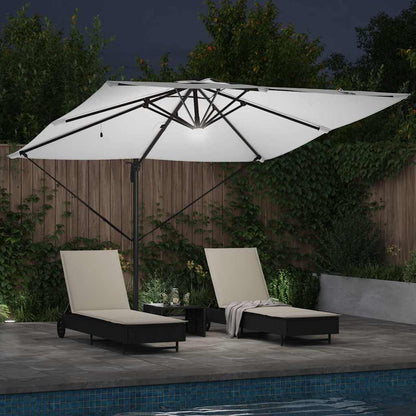 Roma Parasol Beige 286 x 284 x 270 cm Aluminium and Polyester