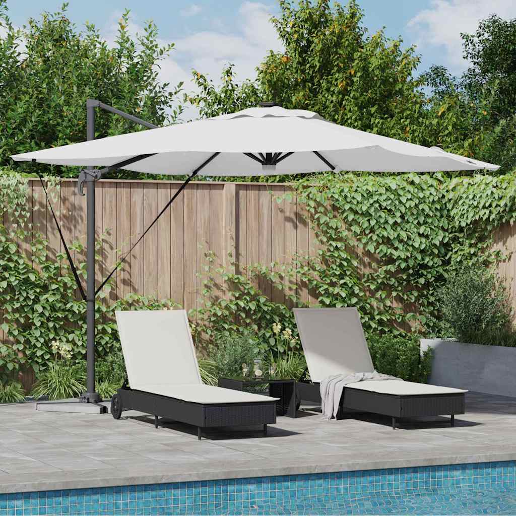 Roma Parasol Beige 286 x 284 x 270 cm Aluminium and Polyester
