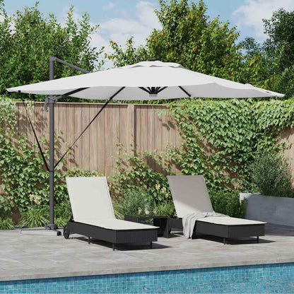 Roma Parasol Beige 286 x 284 x 270 cm Aluminium and Polyester