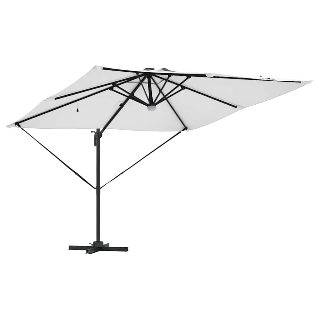 Roma Parasol Beige 286 x 284 x 270 cm Aluminium and Polyester