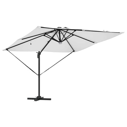 Roma Parasol Beige 286 x 284 x 270 cm Aluminium and Polyester