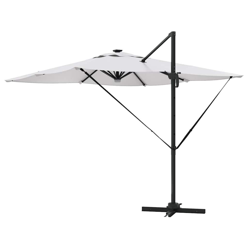 Roma Parasol Beige 286 x 284 x 270 cm Aluminium and Polyester