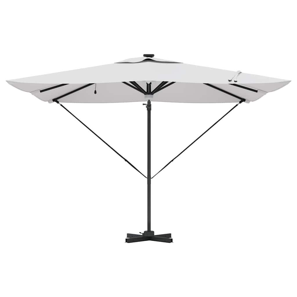 Roma Parasol Beige 286 x 284 x 270 cm Aluminium and Polyester