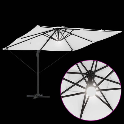 Roma Parasol Beige 286 x 284 x 270 cm Aluminium and Polyester