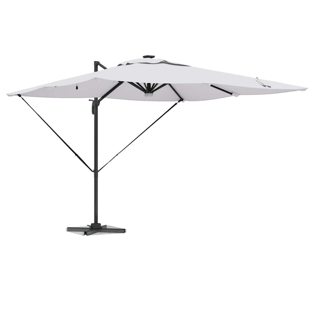 Roma Parasol Beige 286 x 284 x 270 cm Aluminium and Polyester
