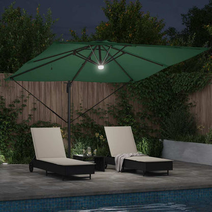 Roma Parasol Green 286 x 284 x 270 cm Aluminium and Polyester