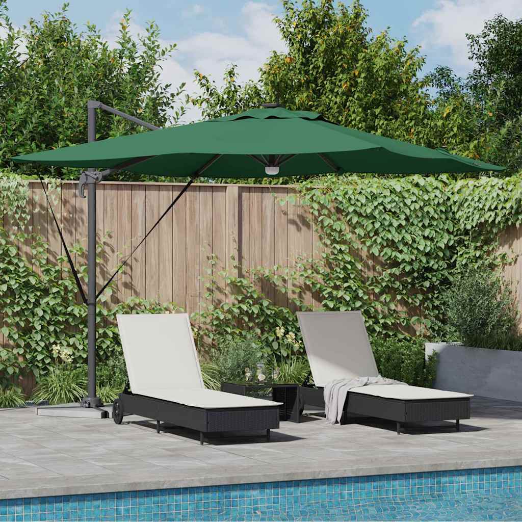 Roma Parasol Green 286 x 284 x 270 cm Aluminium and Polyester