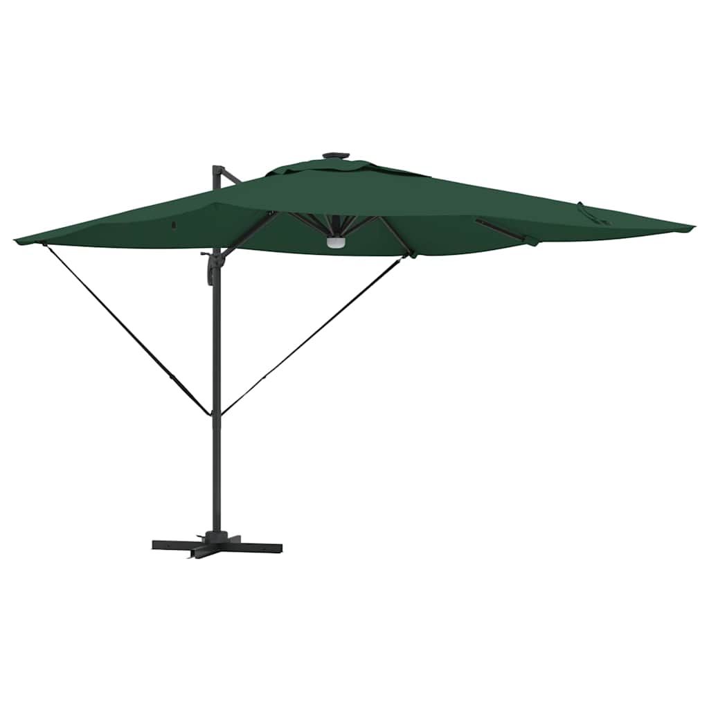 Roma Parasol Green 286 x 284 x 270 cm Aluminium and Polyester