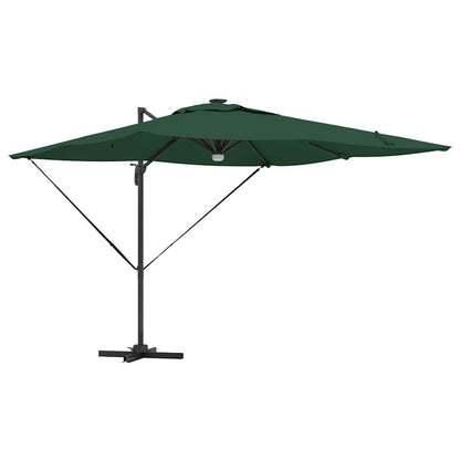 Roma Parasol Green 286 x 284 x 270 cm Aluminium and Polyester