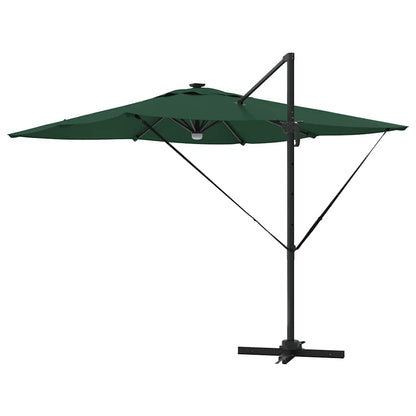 Roma Parasol Green 286 x 284 x 270 cm Aluminium and Polyester