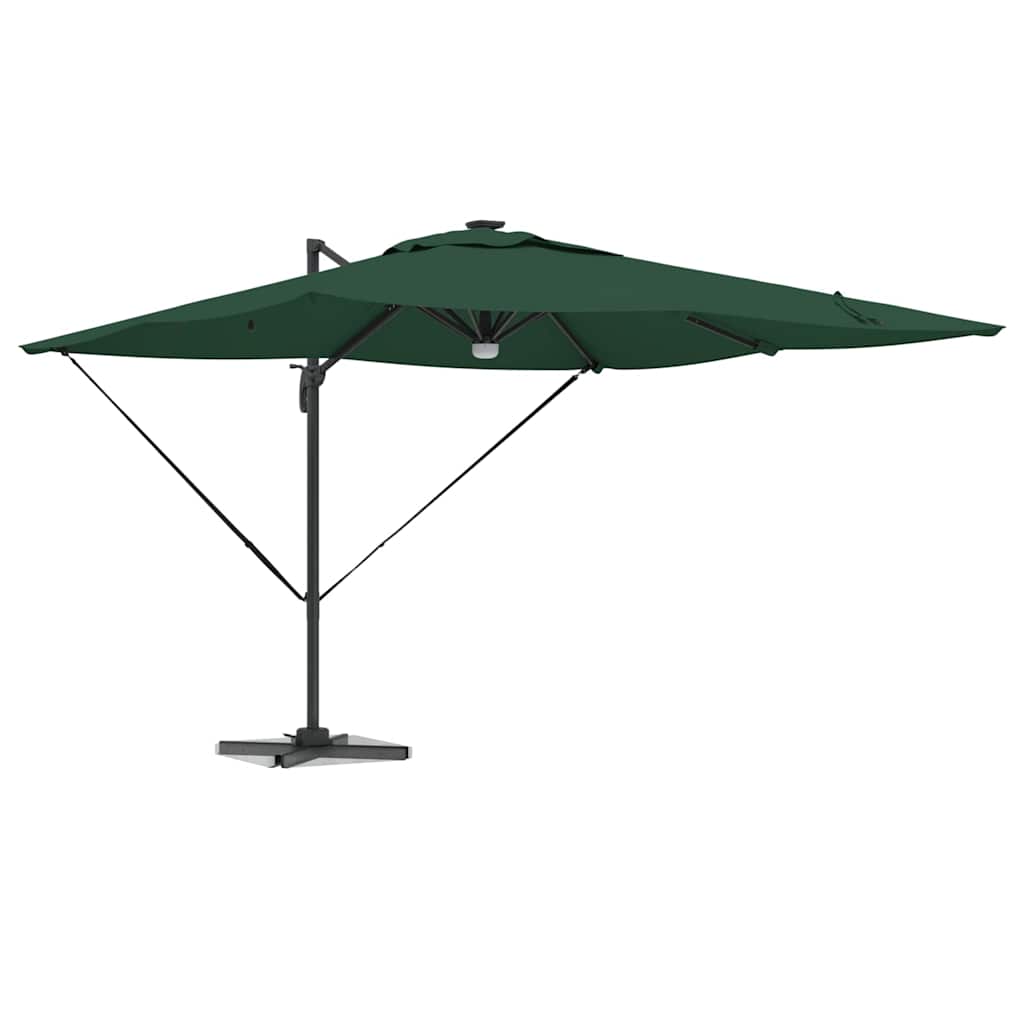 Roma Parasol Green 286 x 284 x 270 cm Aluminium and Polyester