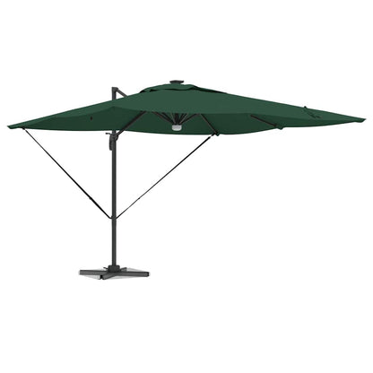 Roma Parasol Green 286 x 284 x 270 cm Aluminium and Polyester