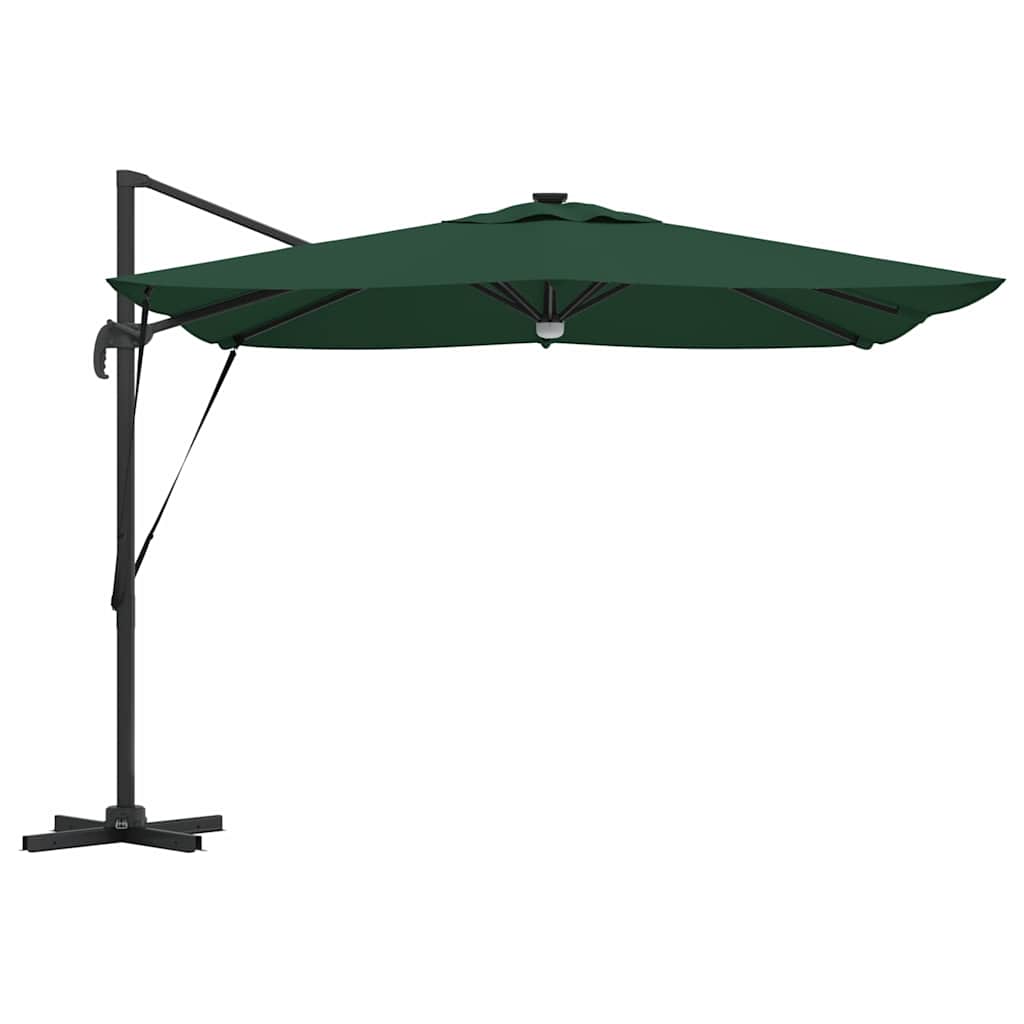 Roma Parasol Green 286 x 284 x 270 cm Aluminium and Polyester