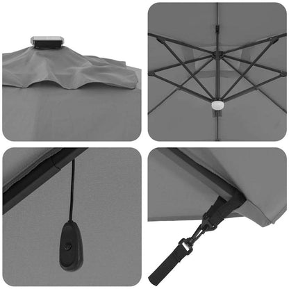 Roma Parasol Anthracite 286 x 284 x 270 cm