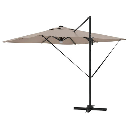 Roma Parasol Taupe 286 x 284 x 270 cm Aluminium and Polyester