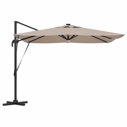Roma Parasol Taupe 286 x 284 x 270 cm Aluminium and Polyester