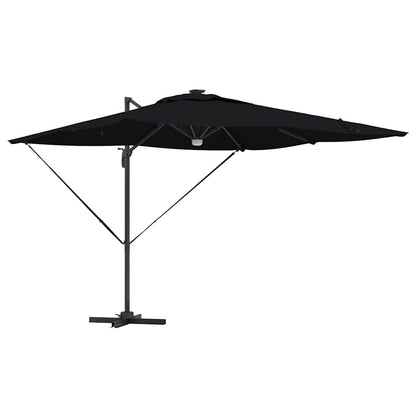 Roma Parasol Black 286 x 284 x 270 cm Aluminium and Polyester