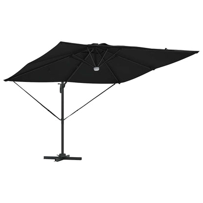 Roma Parasol Black 286 x 284 x 270 cm Aluminium and Polyester