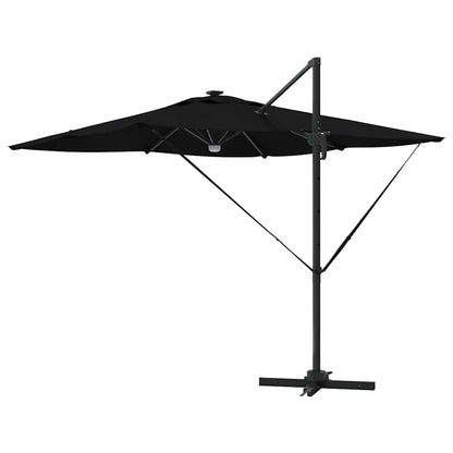 Roma Parasol Black 286 x 284 x 270 cm Aluminium and Polyester