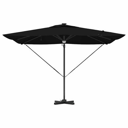 Roma Parasol Black 286 x 284 x 270 cm Aluminium and Polyester