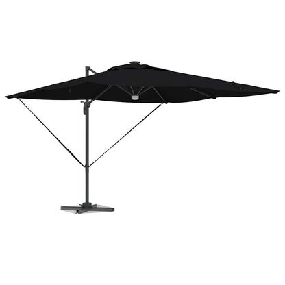 Roma Parasol Black 286 x 284 x 270 cm Aluminium and Polyester