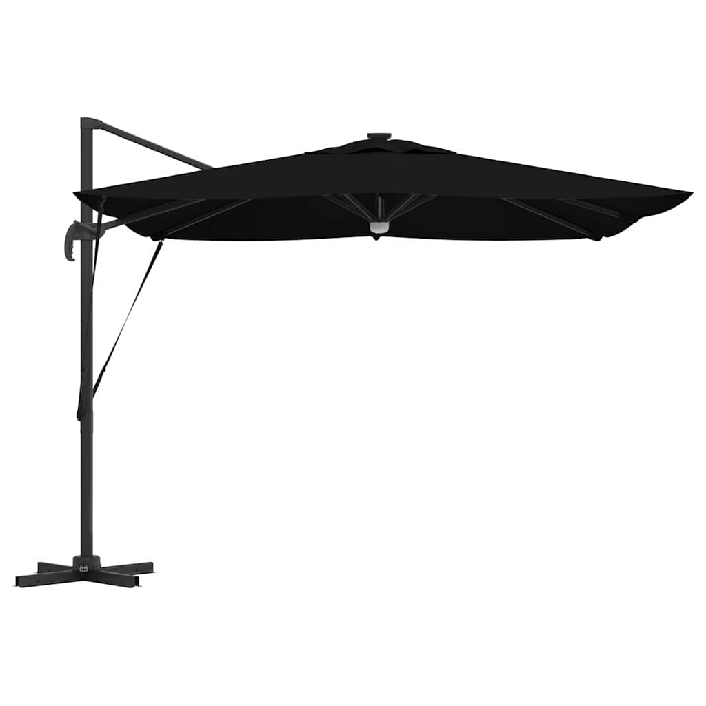 Roma Parasol Black 286 x 284 x 270 cm Aluminium and Polyester
